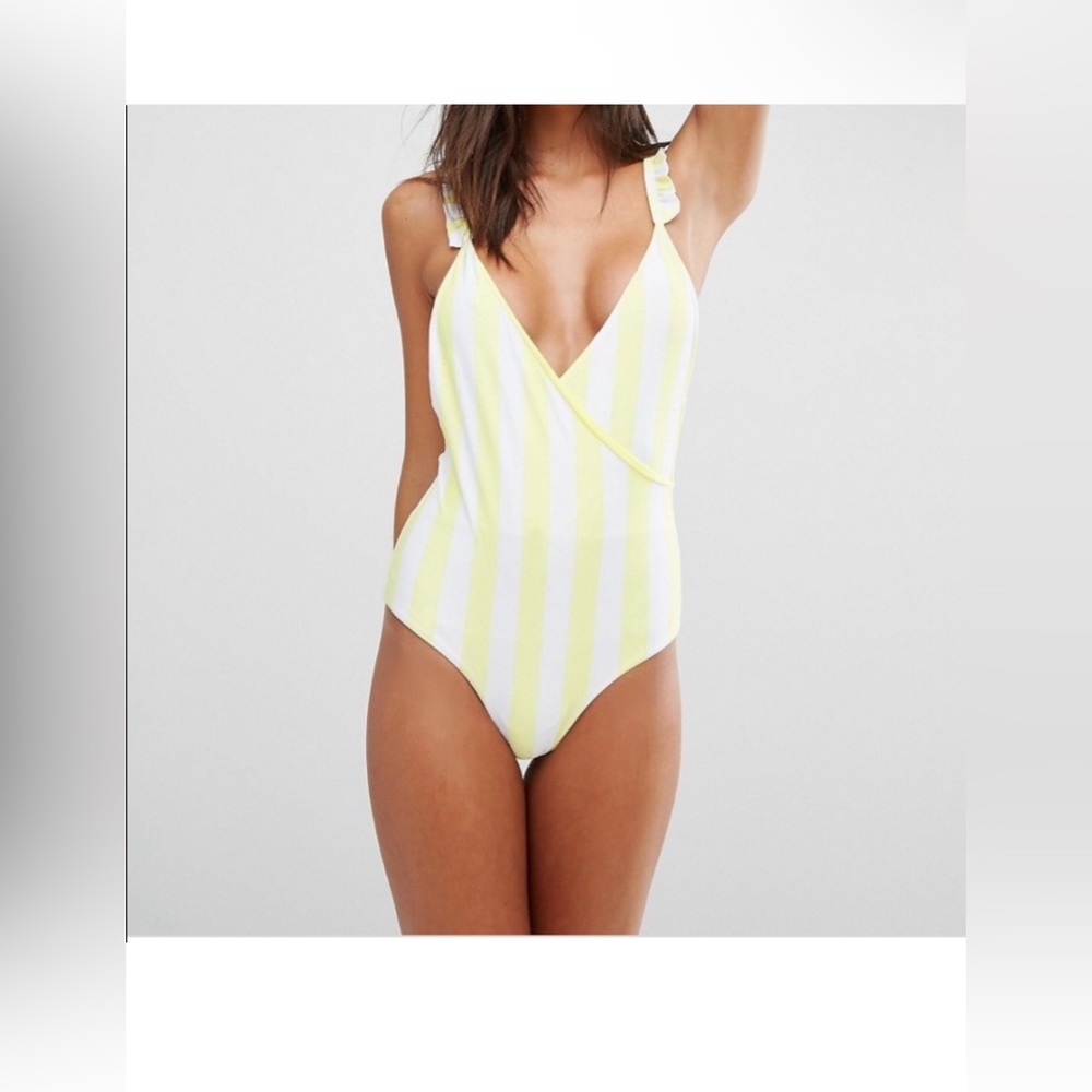 NWT Lolli swim Morning One piece swim suit mellow yellow